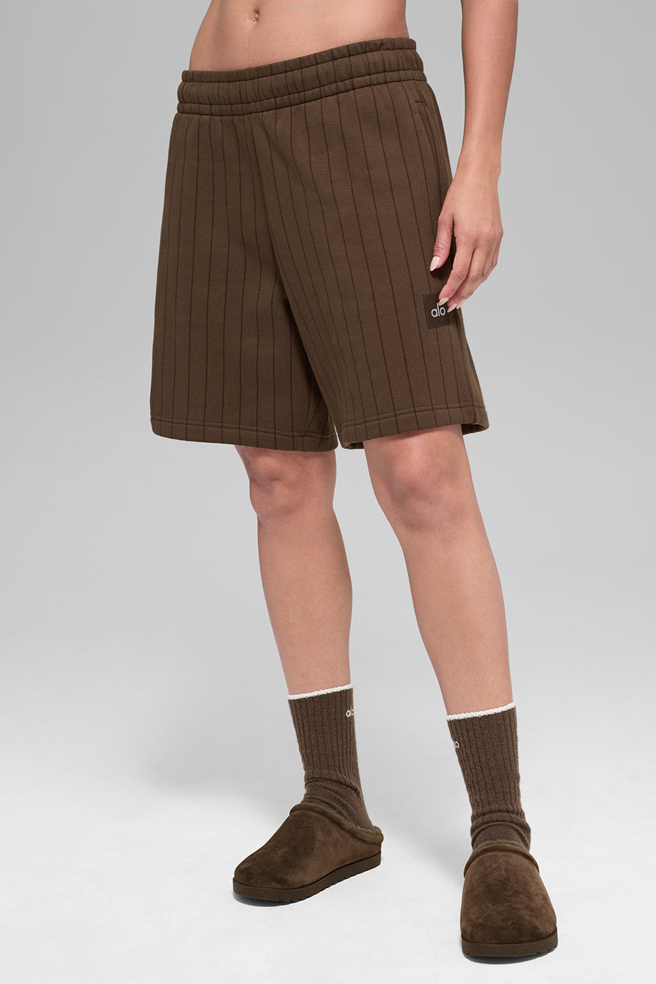 7 Pinstripe Short - Espresso Pinstripe