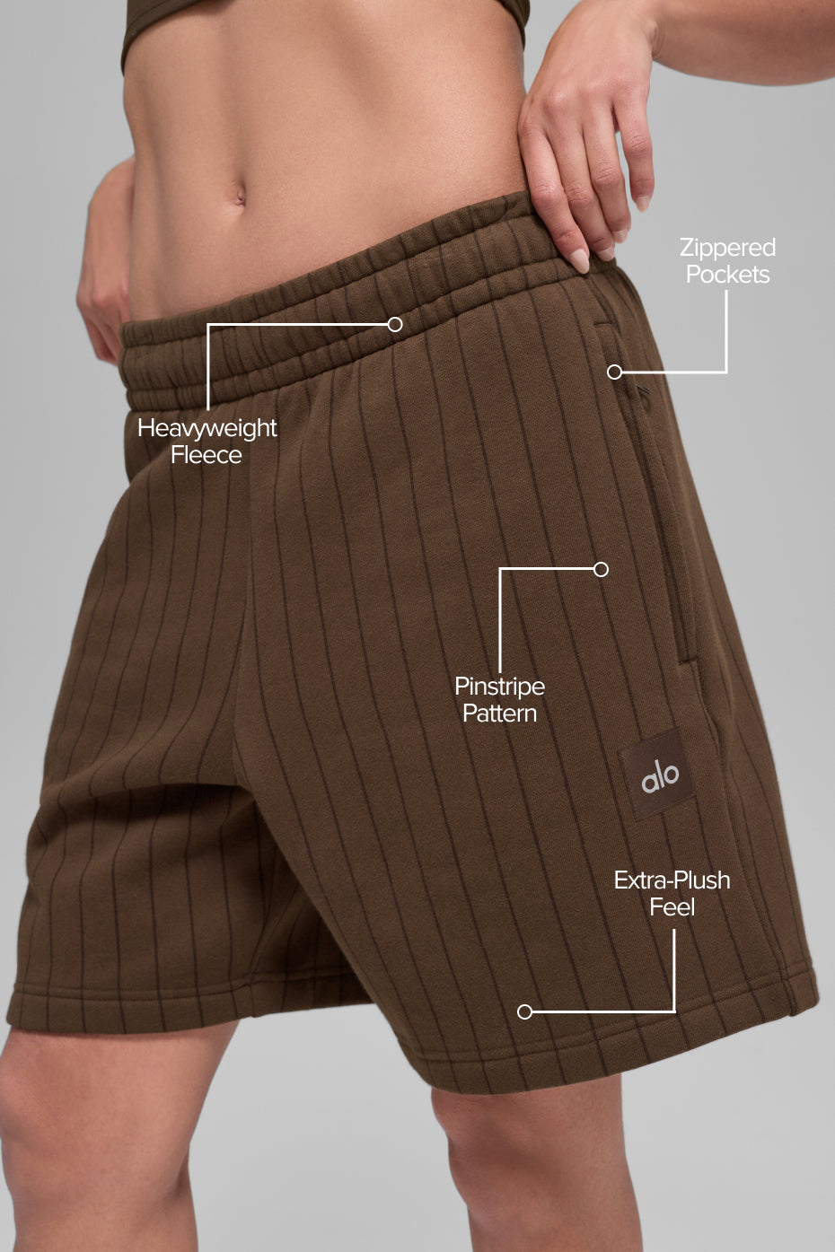 7 Pinstripe Short - Espresso Pinstripe - Image 2