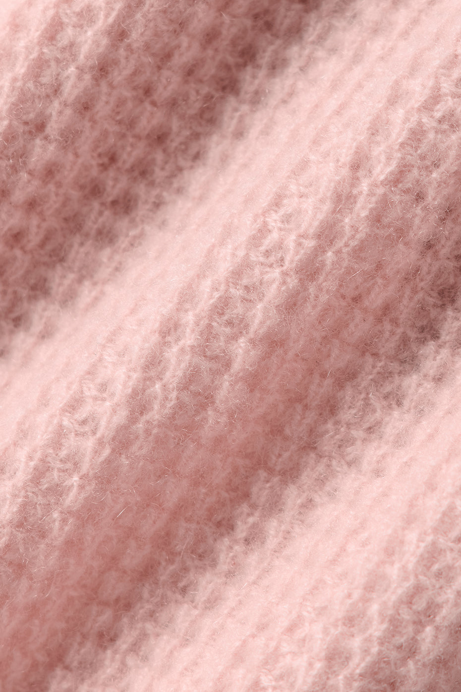Cashmere Plush Waffle Polo Tee - Pink Quartz - Image 6