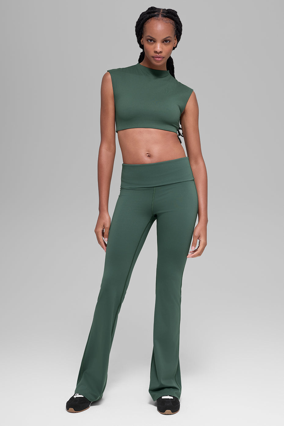 ALO Softsculpt Capped Out Short Sleeve - Clover Green - Image 6