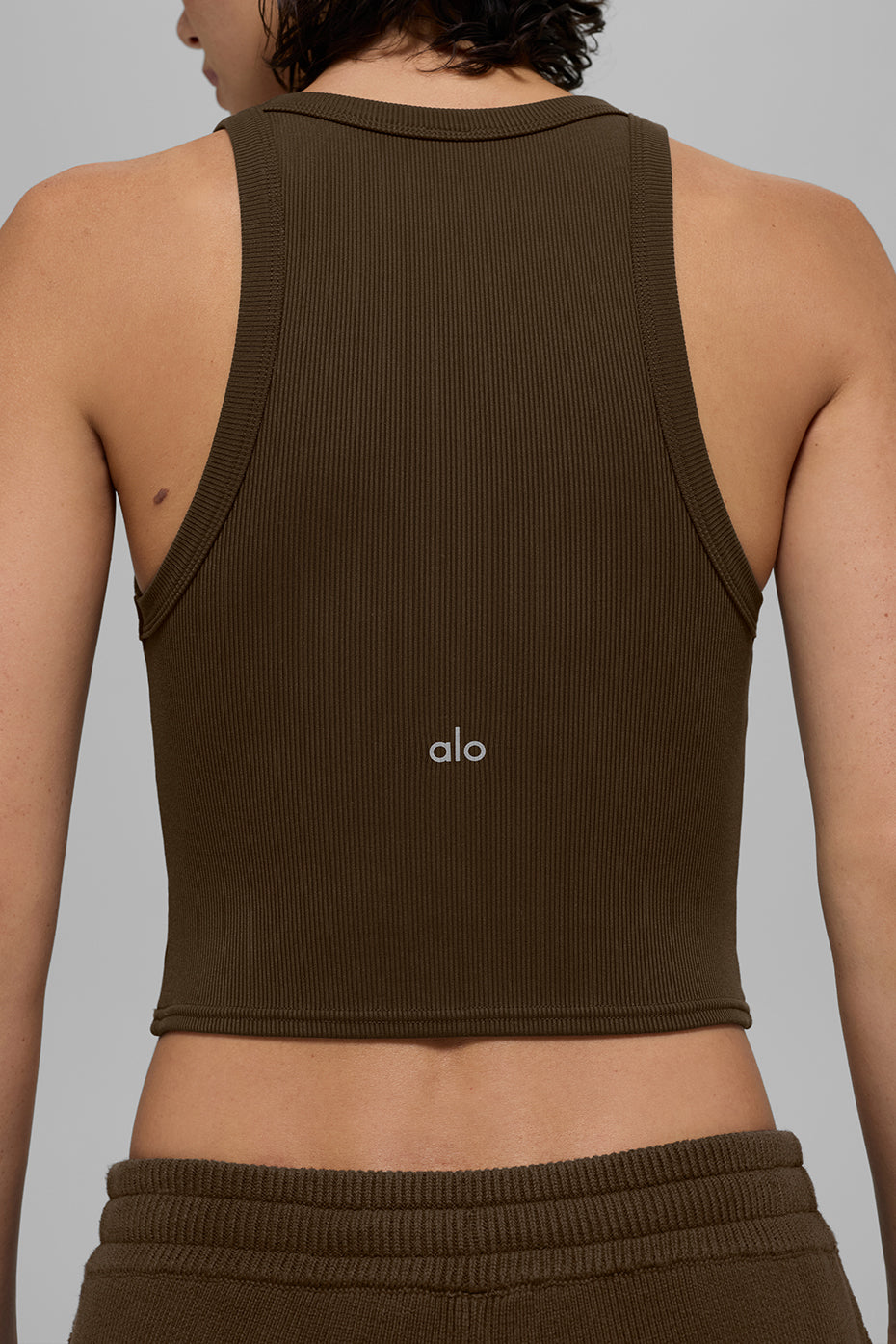Goddess Ribbed Go-To Tank - Espresso - Image 5
