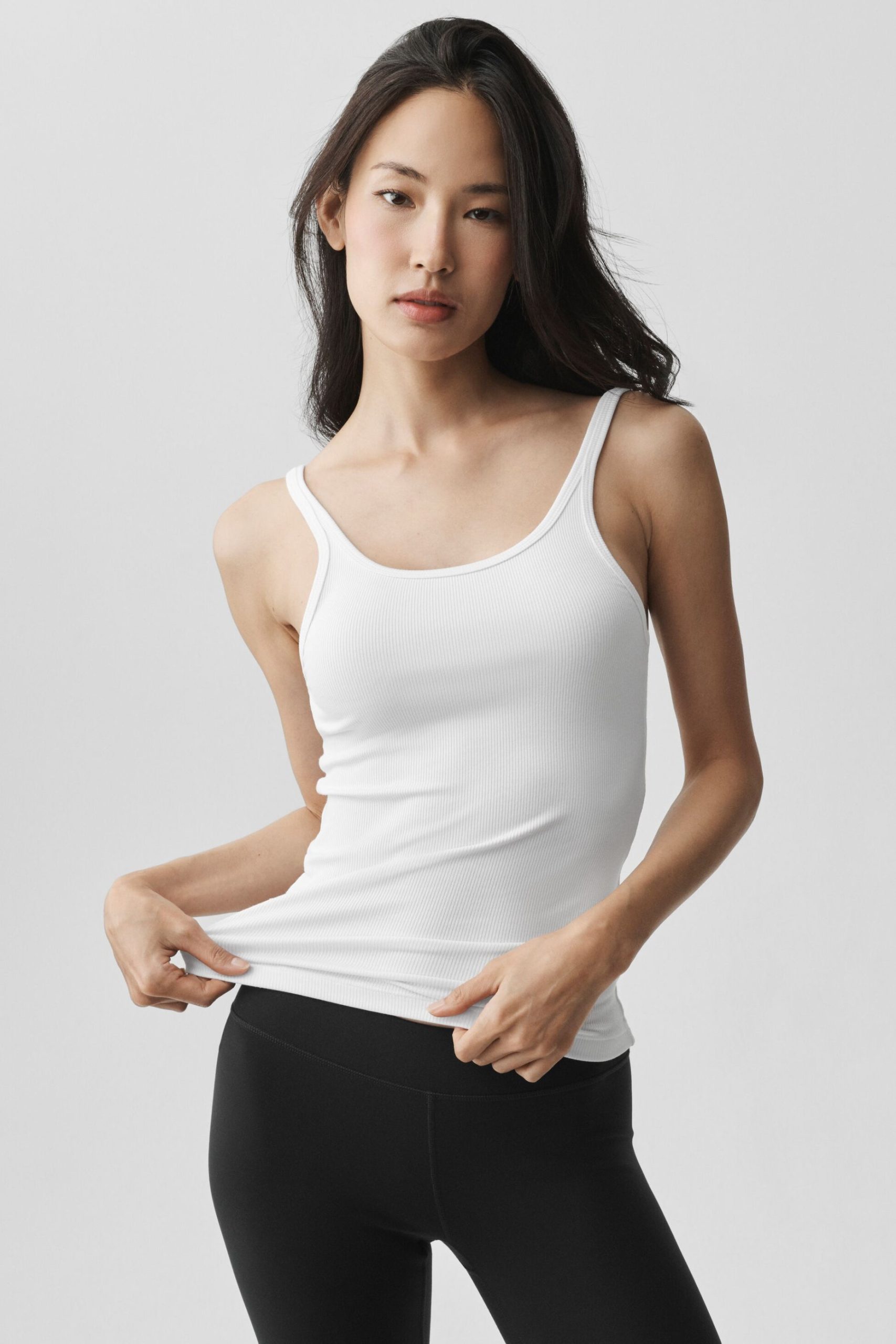 Ribbed Adore Tank - White - Image 3