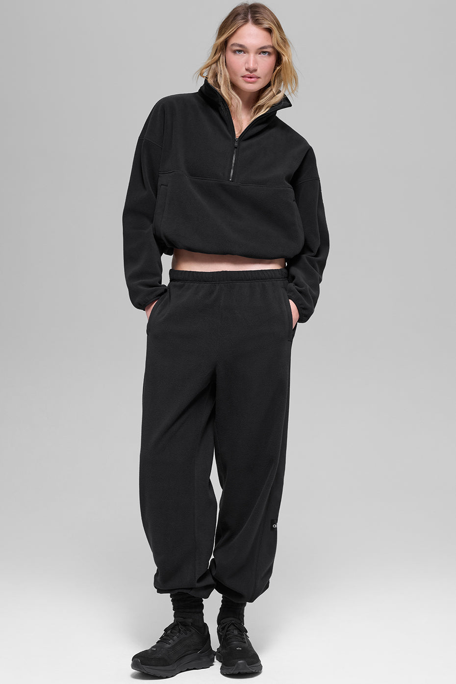 Polar Fleece Retreat Cover Up - Black - Image 5