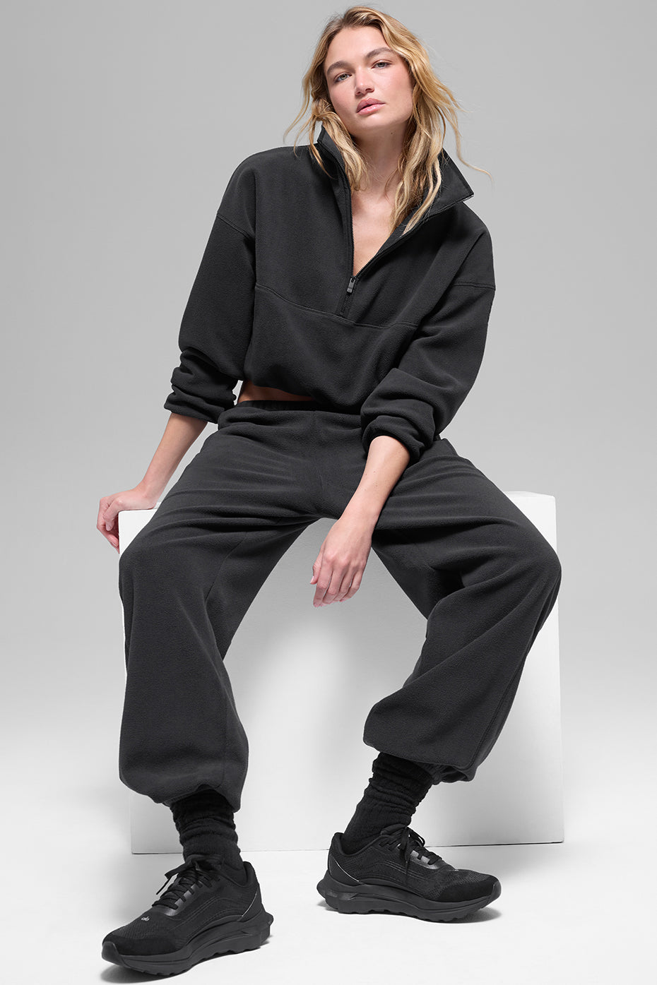Polar Fleece Retreat Cover Up - Black - Image 4