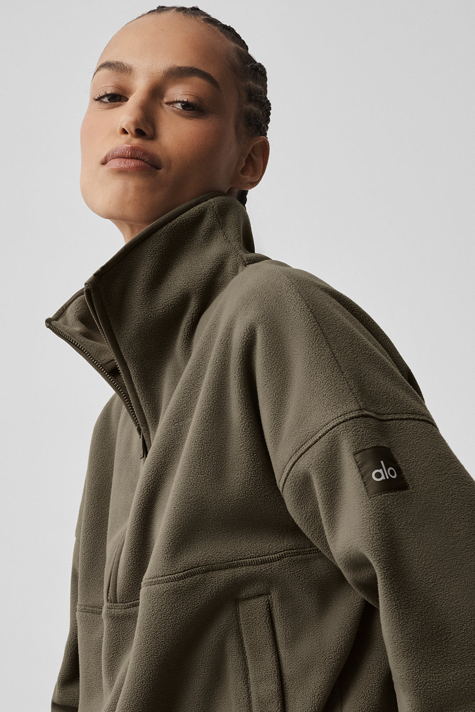 Polar Fleece Retreat Cover Up - Olive Tree - Image 3