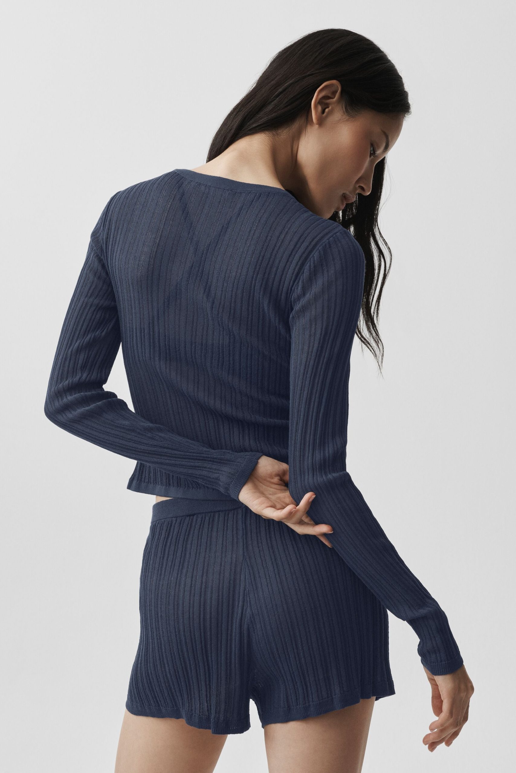 Sweater Sunlit Cardigan - Navy - Image 3