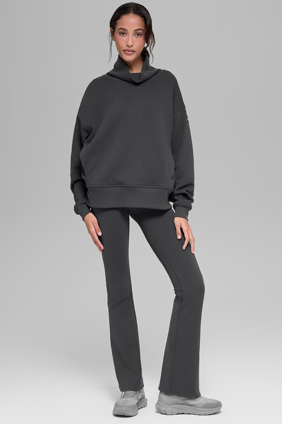 Hazy Mock Neck Pullover - Anthracite - Image 4