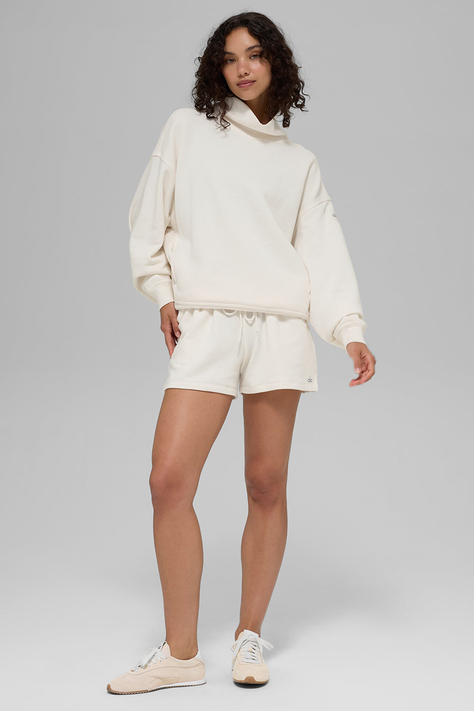 Hazy Mock Neck Pullover - Ivory - Image 5