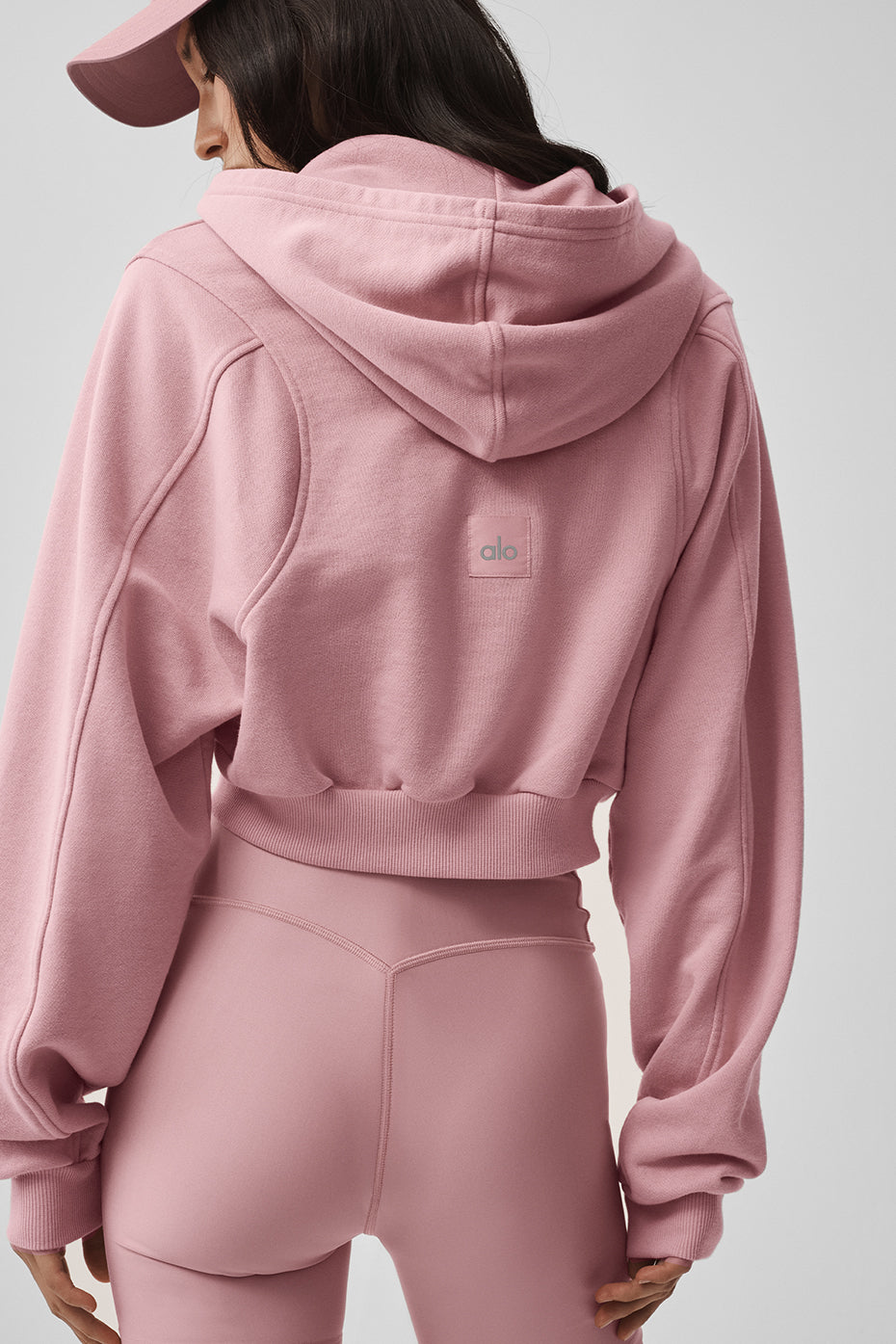 Sweet Escape Zip Up Hoodie - Vintage Pink - Image 2