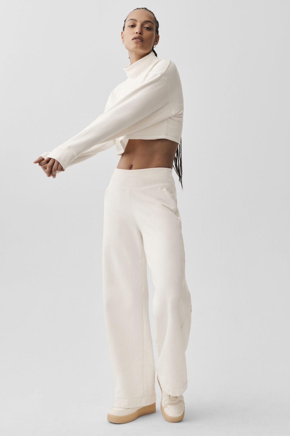 Cropped Serenity Coverup - Ivory - Image 6
