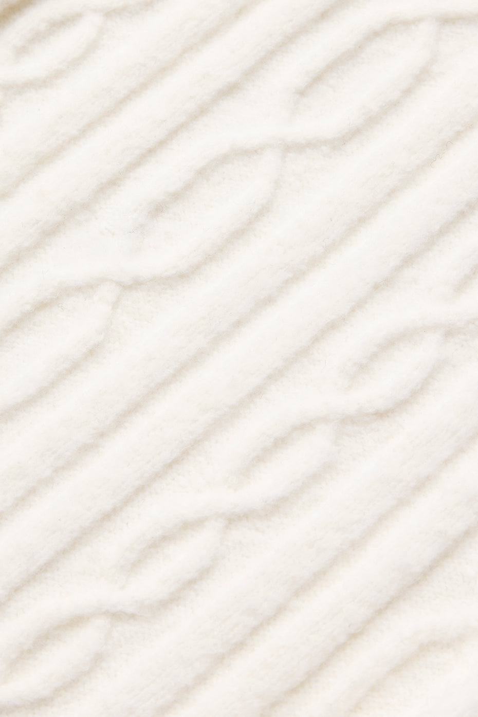 Cable Knit Winter Bliss Cardigan - Ivory - Image 5