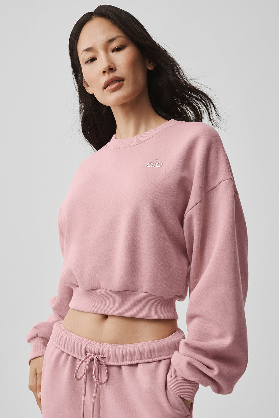 Cropped Accolade Crewneck - Vintage Pink - Image 5