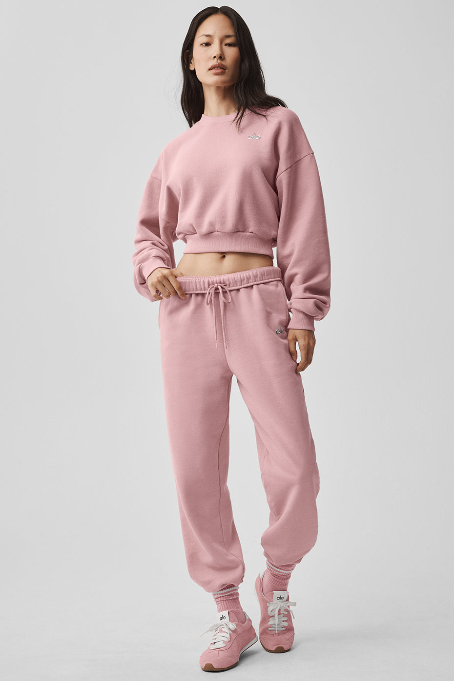 Cropped Accolade Crewneck - Vintage Pink - Image 6