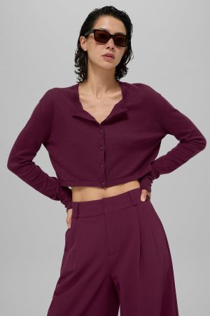 Supernatural Sweater Cardigan - Burgundy