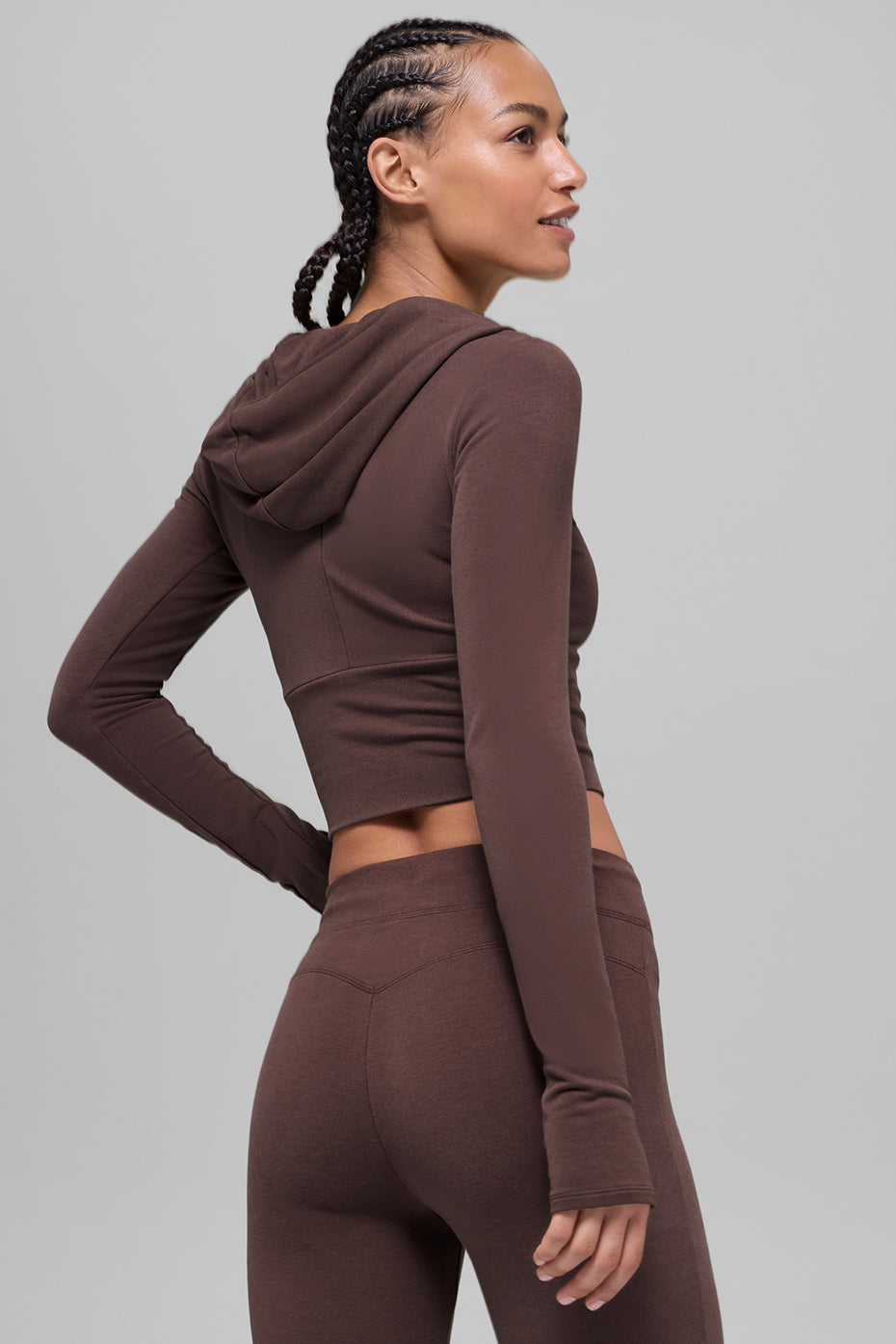 Sway Full Zip Hoodie - Brownstone - Image 3