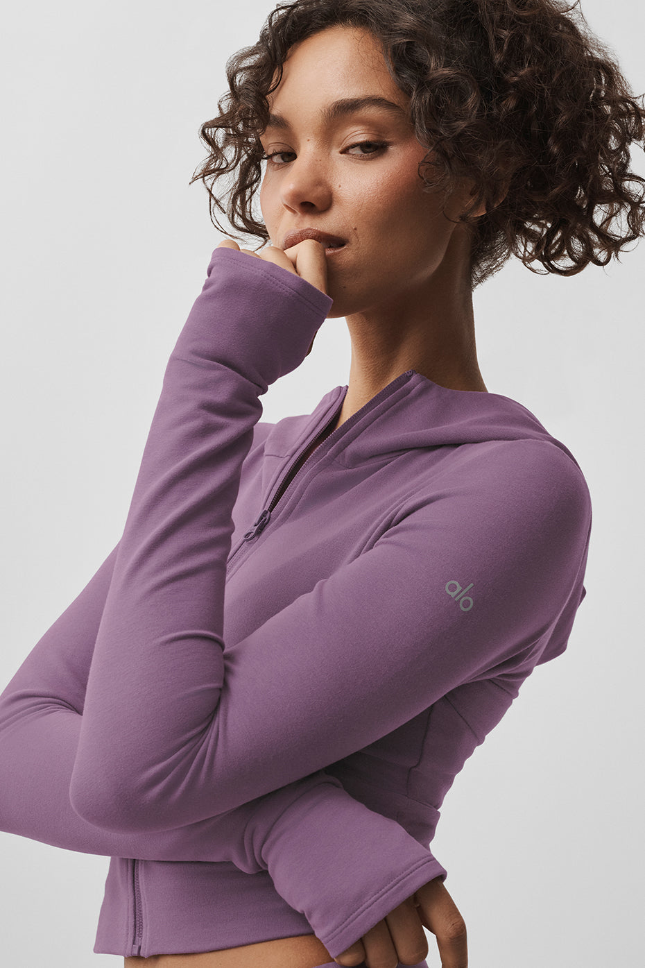 Sway Full Zip Hoodie - Plum Kiss - Image 4