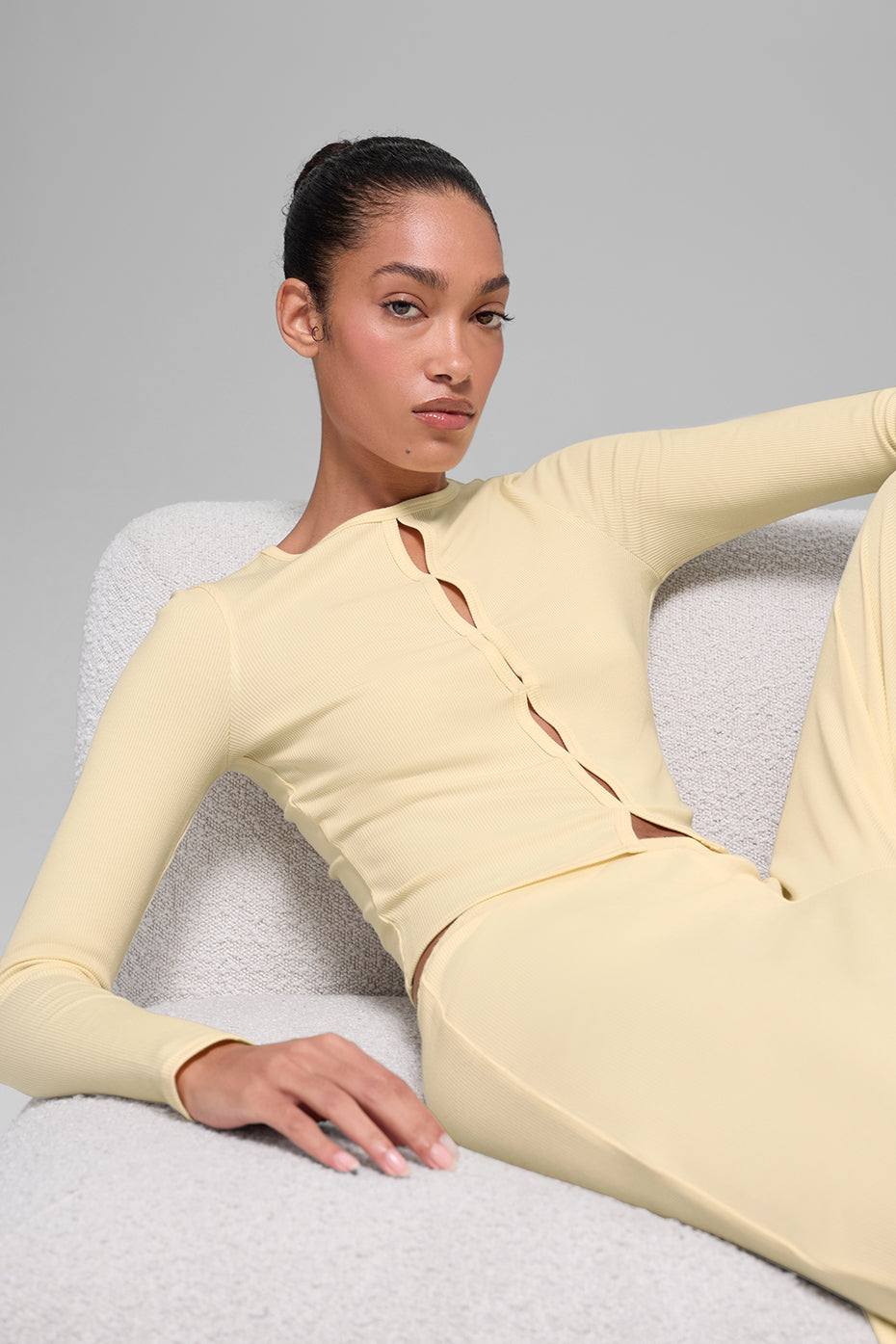 Dreamlight Long Sleeve Top - Candlelight Yellow - Image 3
