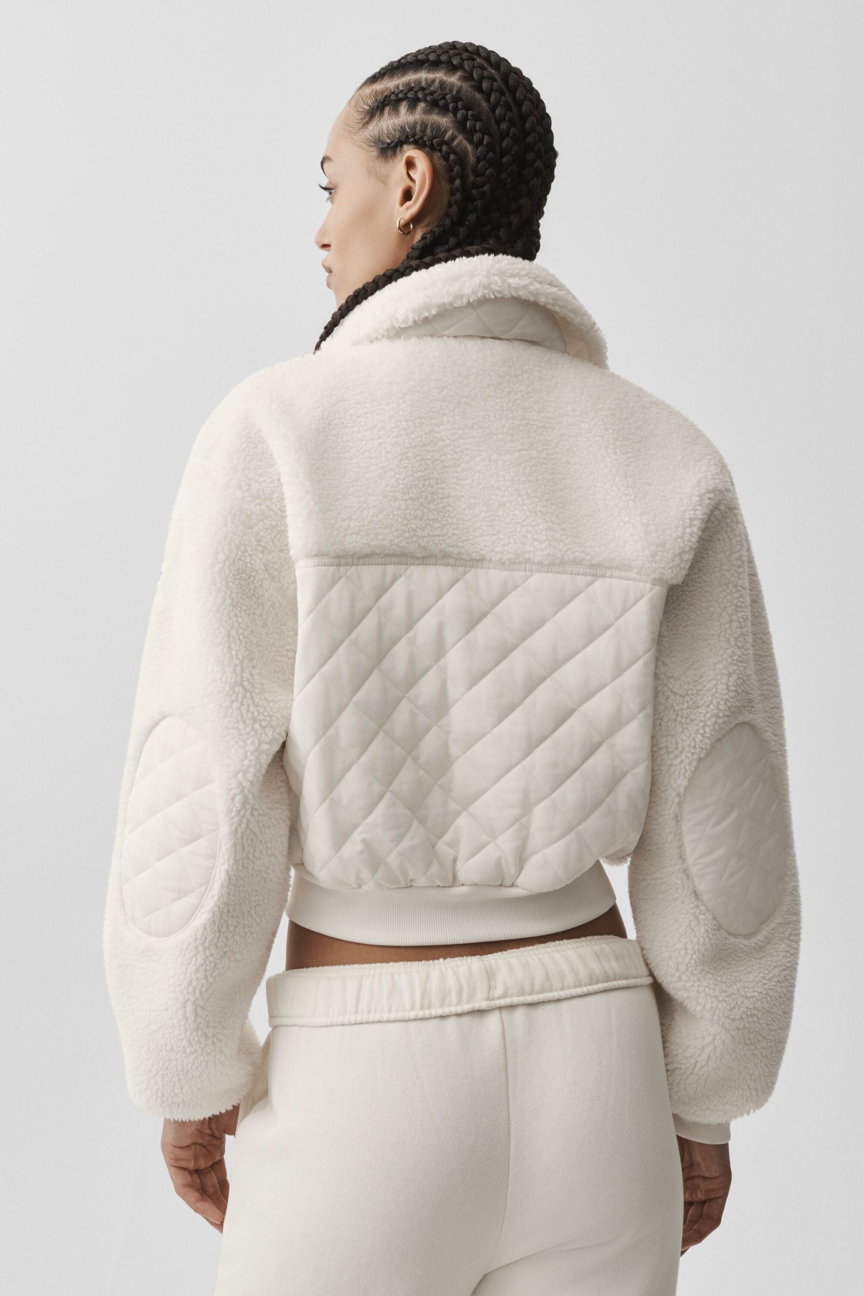 Sherpa Edge Bomber - Ivory - Image 4