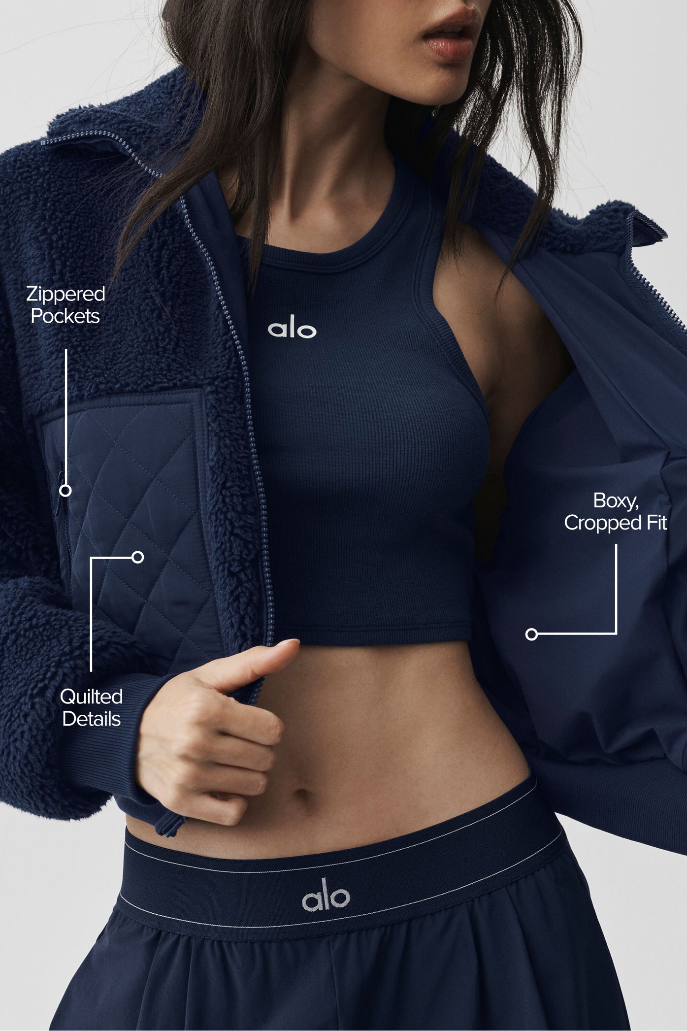 Sherpa Edge Bomber - Navy - Image 2