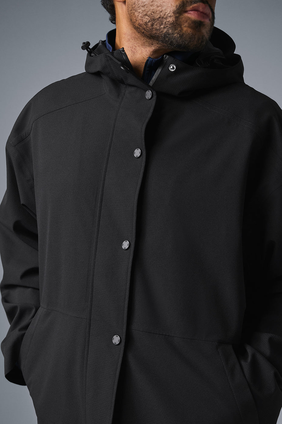 Rain Or Shine Long Coat - Black - Image 3