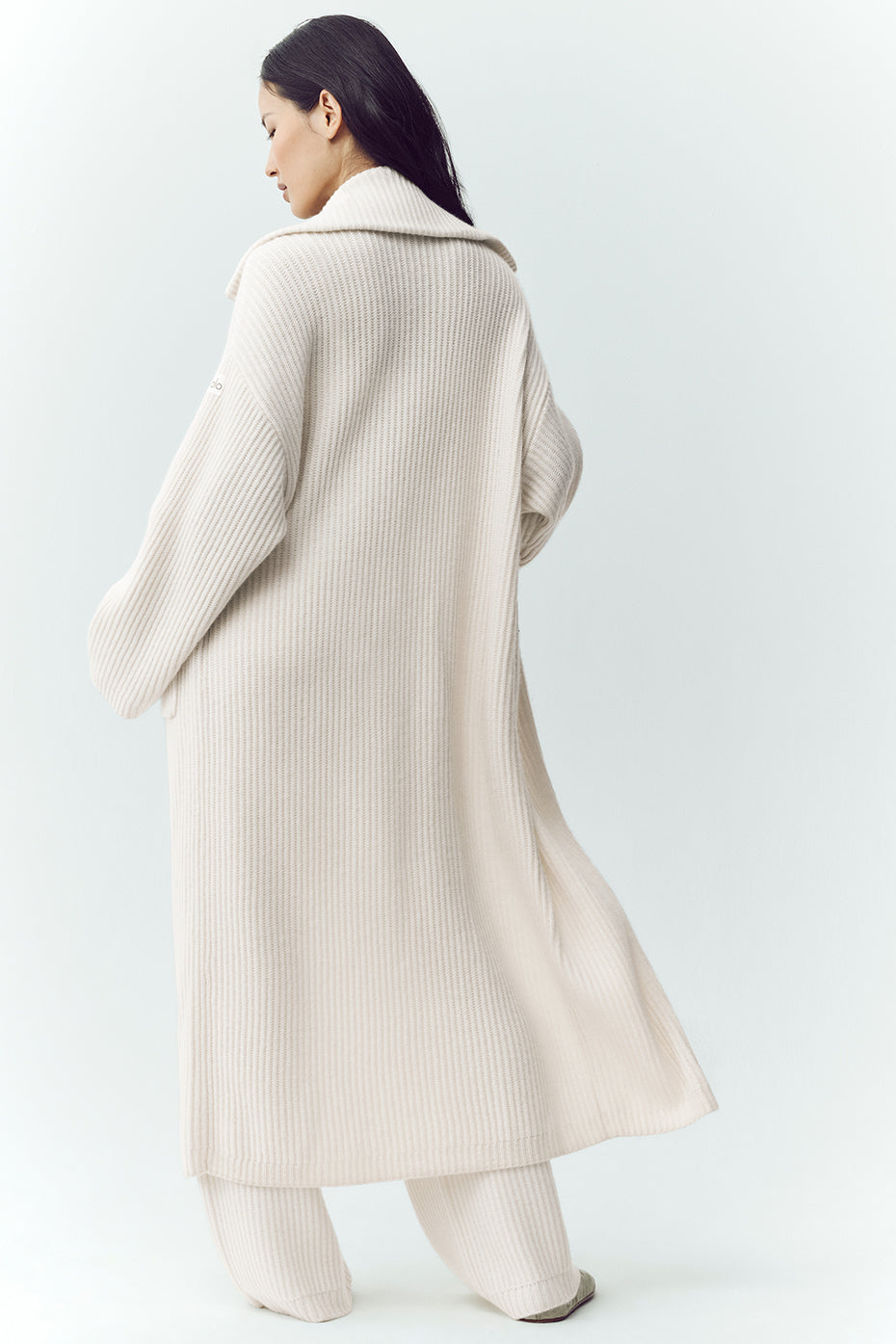 Cashmere Northstar Long Cardigan - Ivory - Image 4