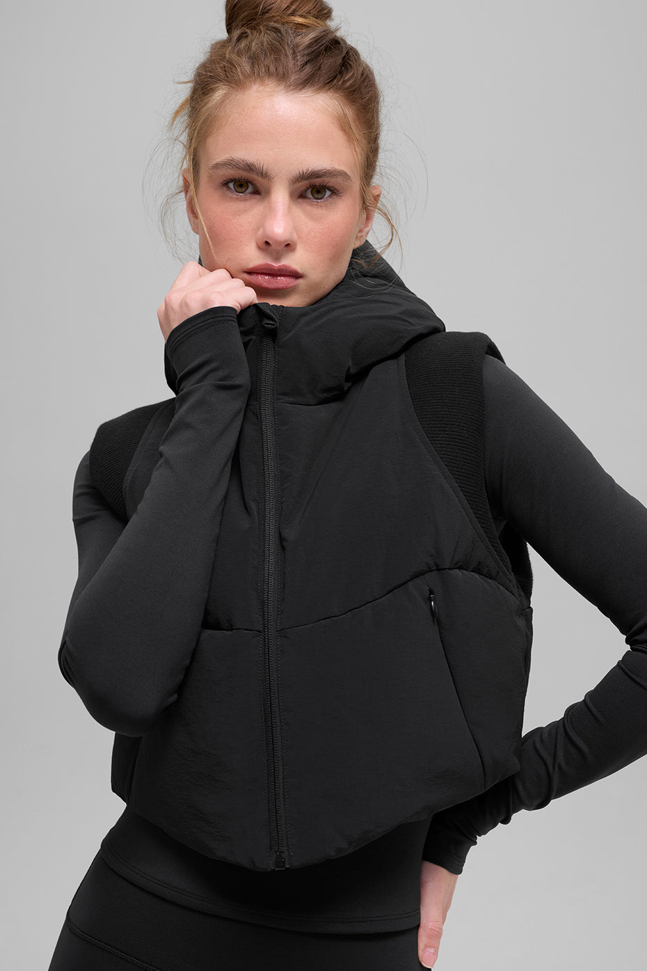 Fast Lane Puffer Vest - Black - Image 3
