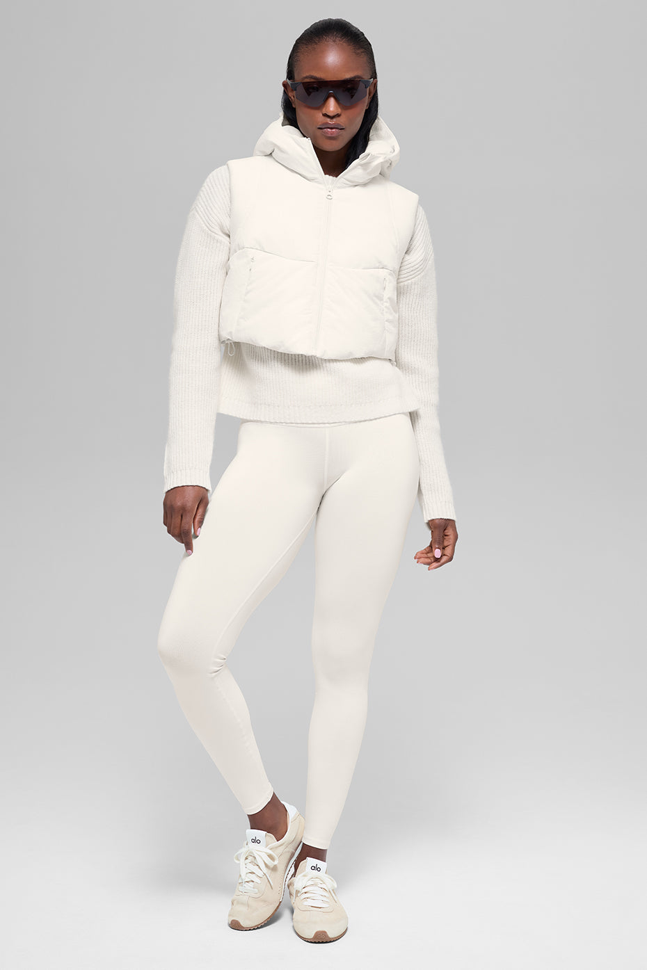 Fast Lane Puffer Vest - Ivory - Image 5