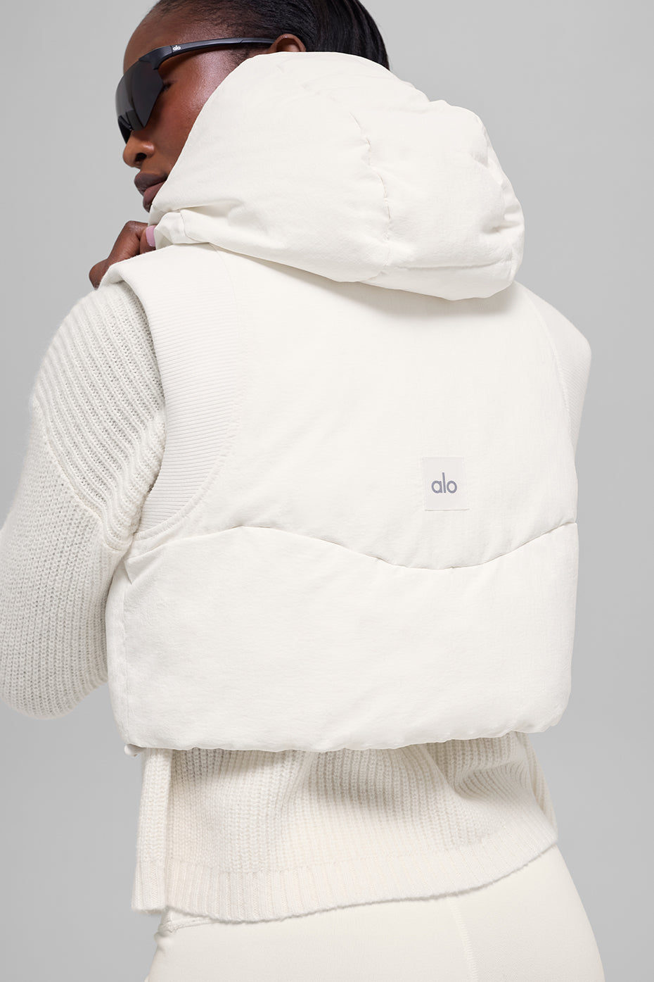 Fast Lane Puffer Vest - Ivory - Image 3