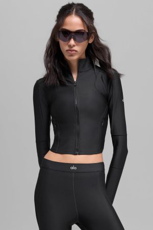 Airlift Ignite Zip Up Jacket - Black