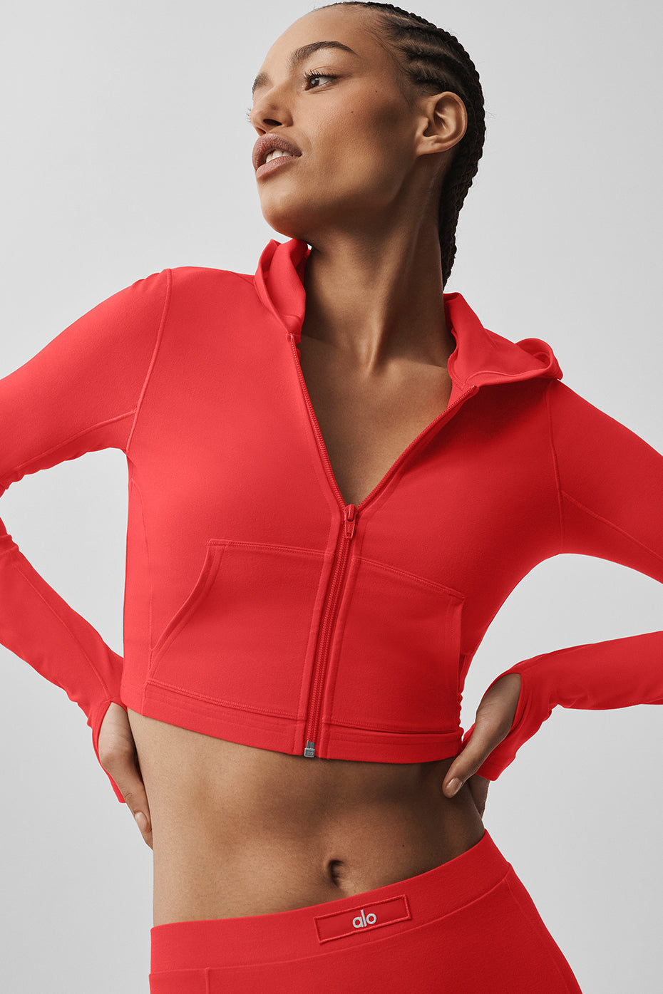 Alosoft Sincere Fitted Jacket - Bright Red - Image 2