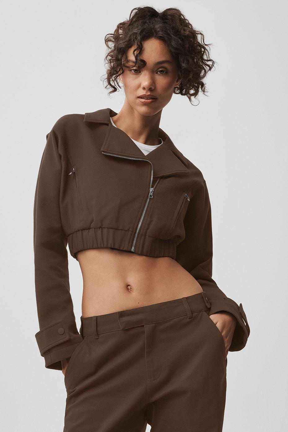 Cropped Cosmopolitan Jacket - Espresso