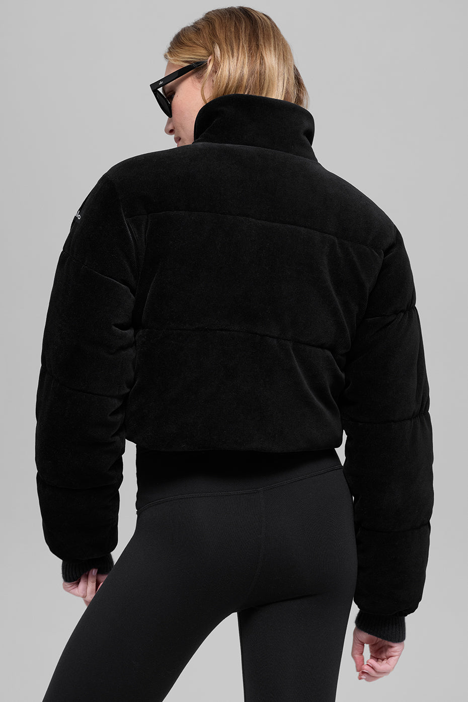 Micro Corduroy Dreamy Puffer - Black - Image 3