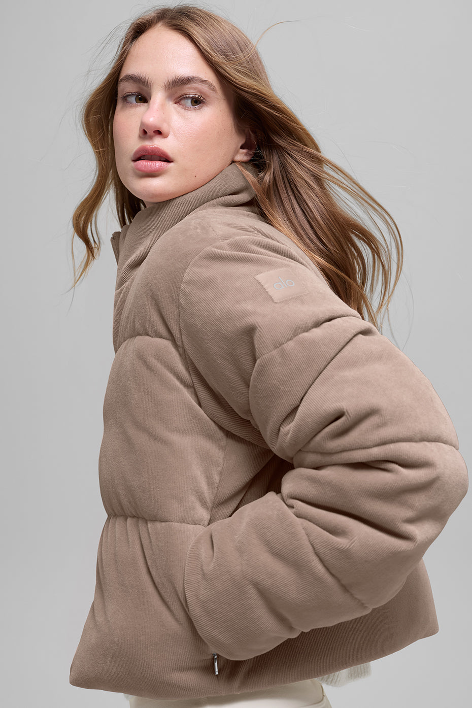 Micro Corduroy Dreamy Puffer - Chai Latte - Image 3