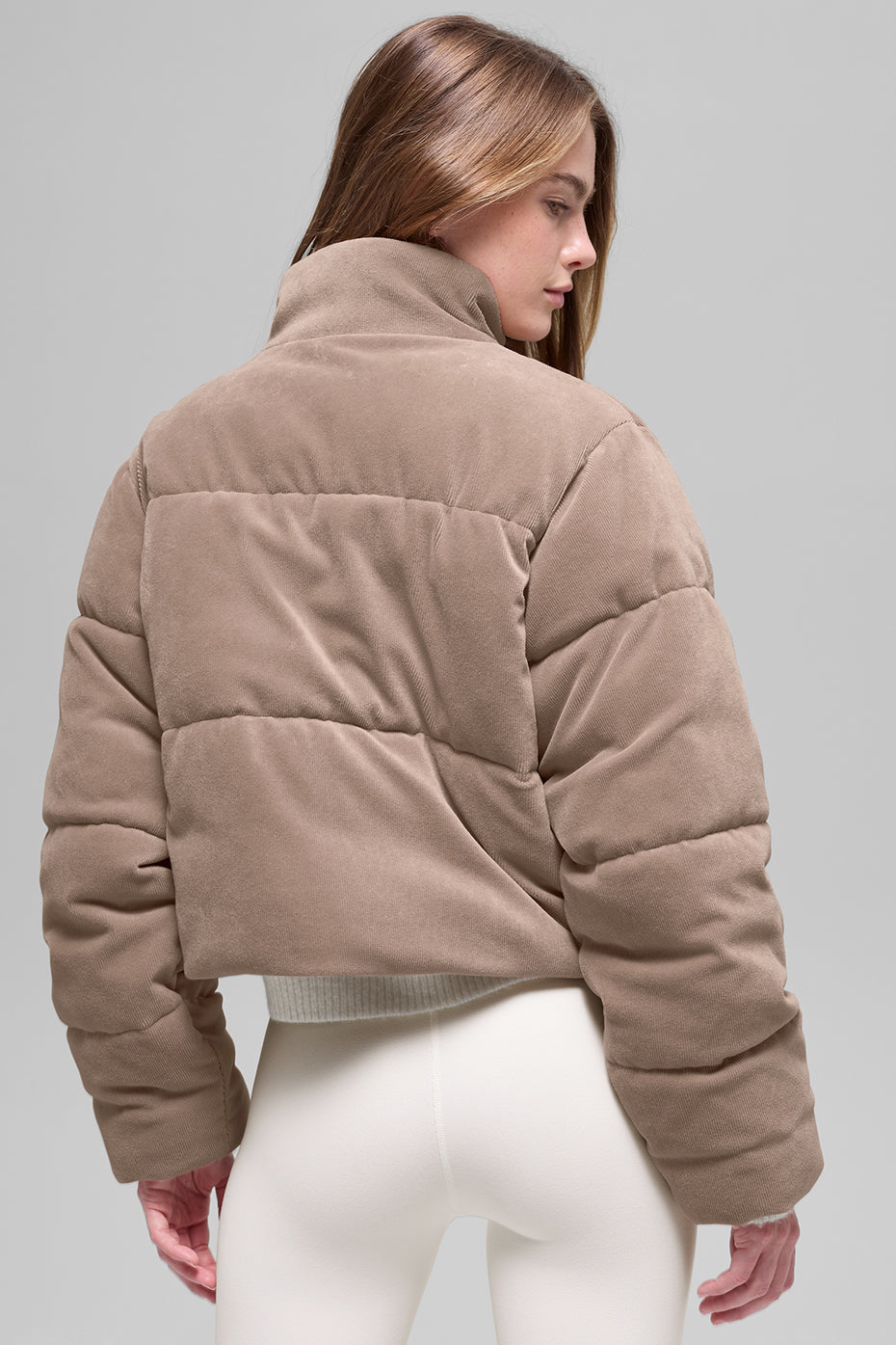 Micro Corduroy Dreamy Puffer - Chai Latte - Image 2