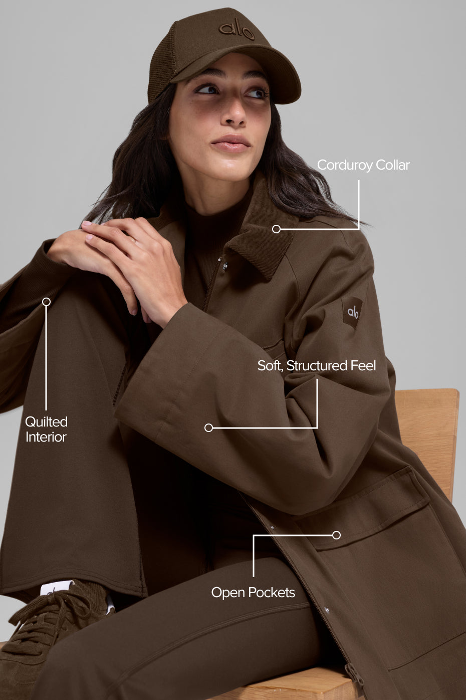 Twill Barn Jacket - Espresso - Image 2
