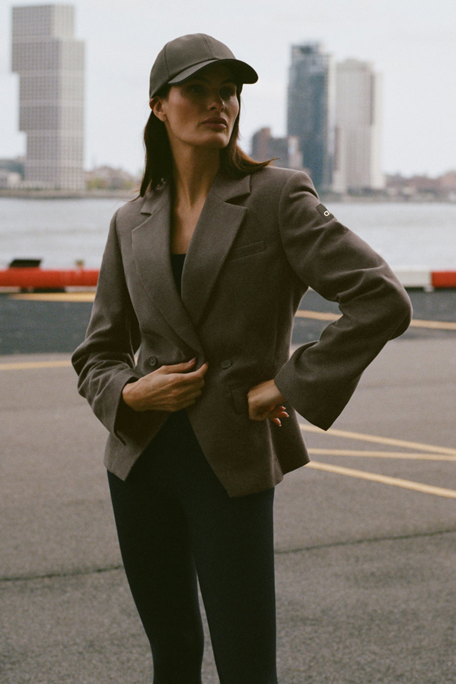 Cinch Blazer - Olive Tree
