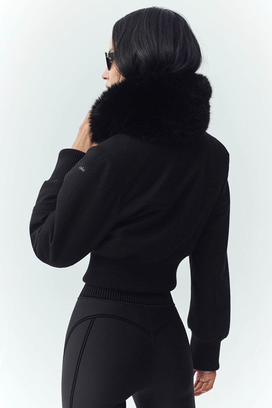 Wool Blend Bunny Slope Jacket - Black - Image 3
