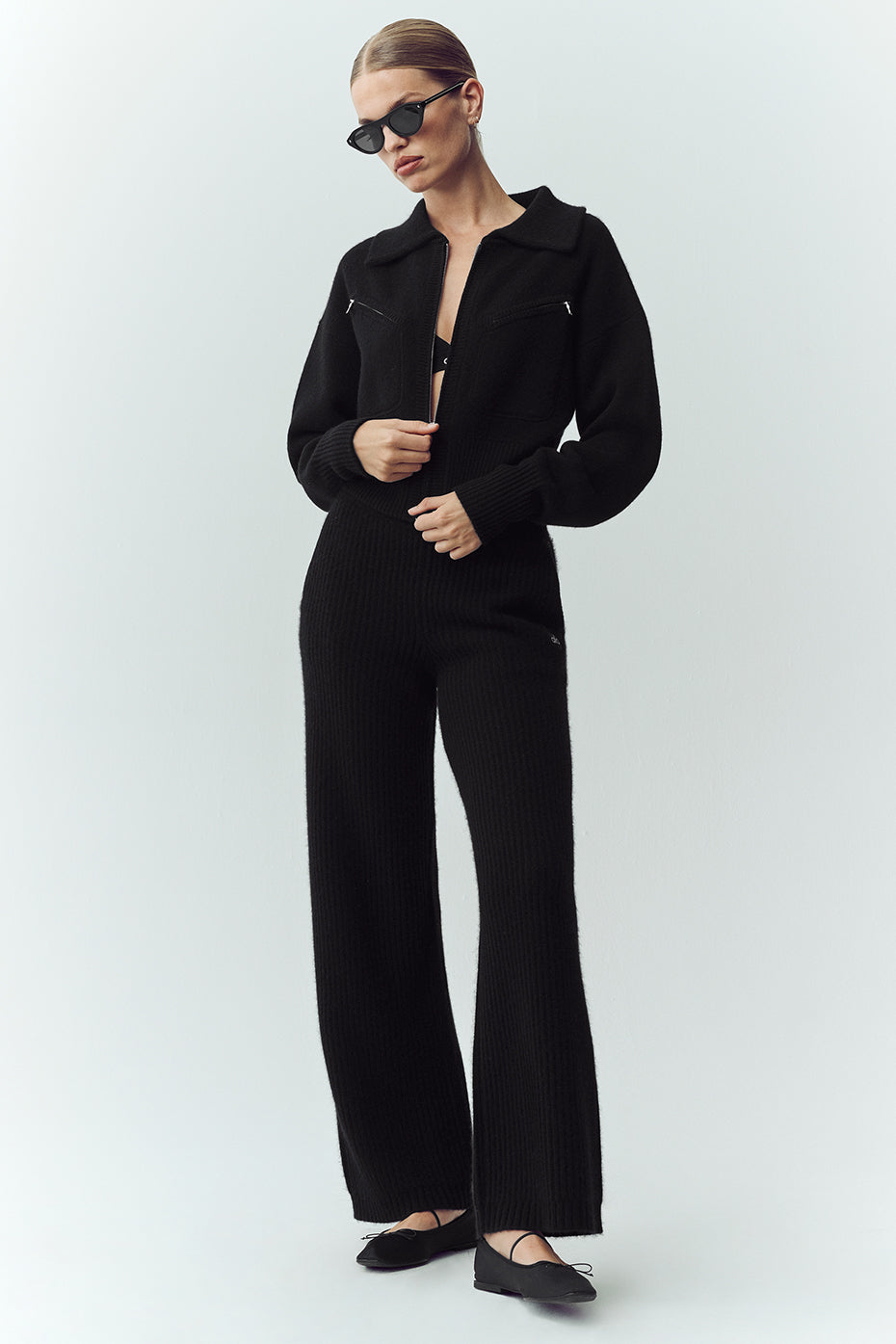Cashmere Radiate Jacket - Black - Image 4