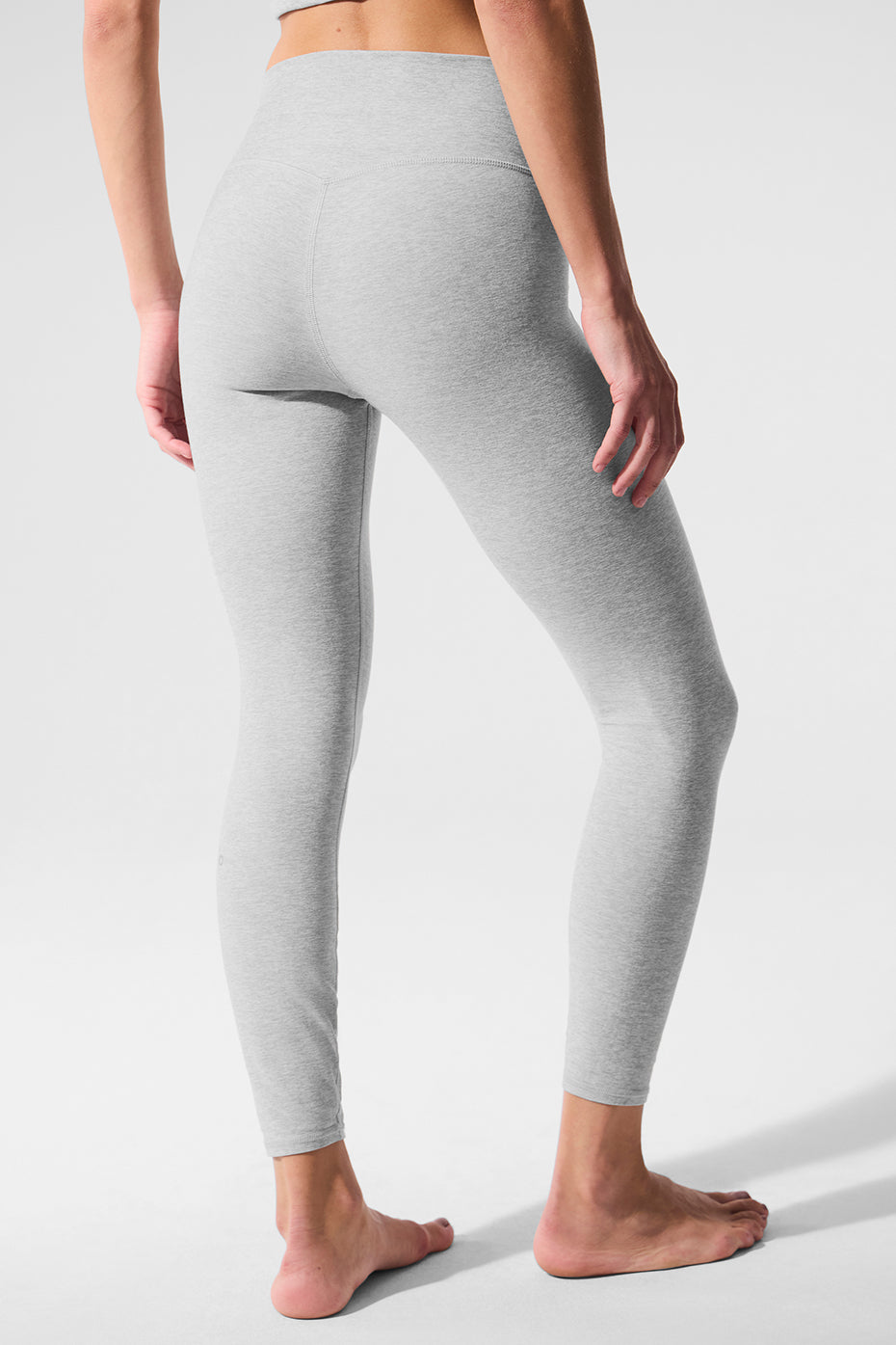 Alosoft High-Waist 7/8 Highlight Legging - Athletic Heather Grey - Image 3