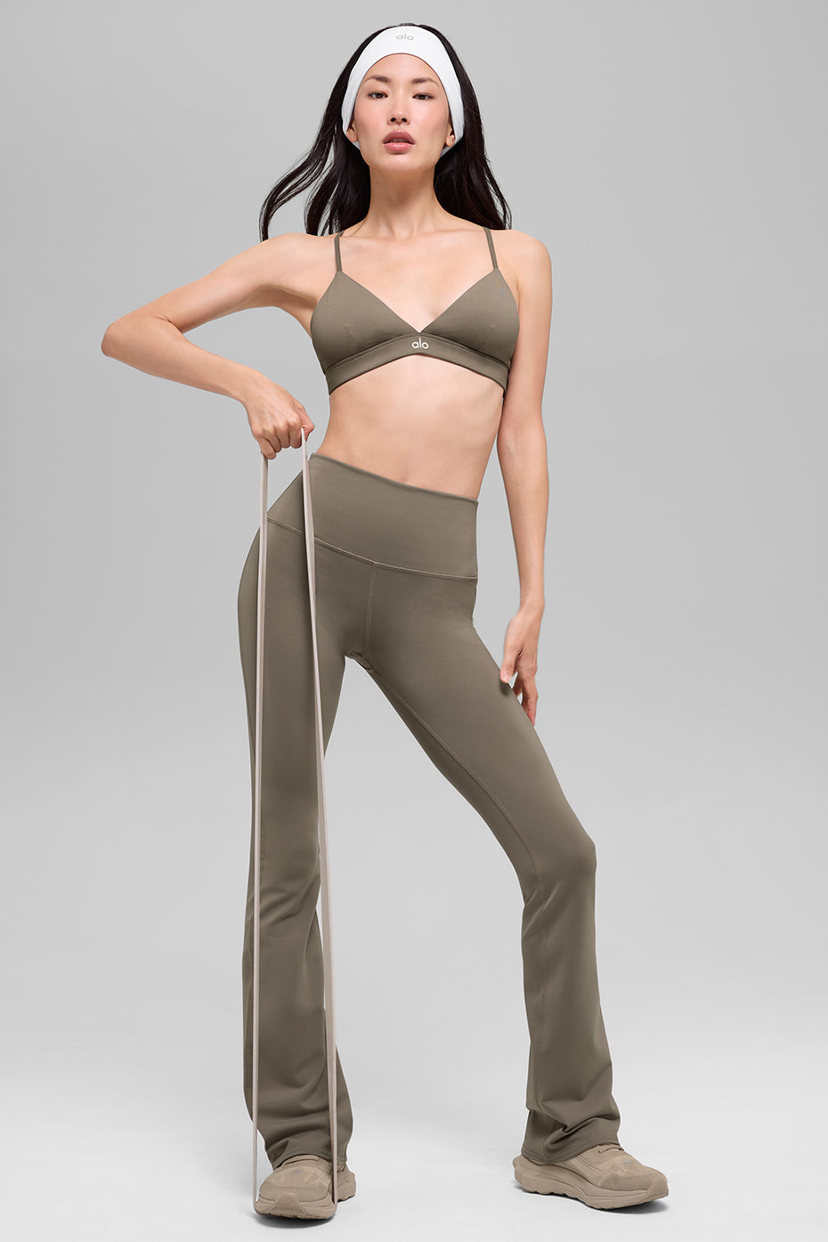 Airbrush High-Waist Bootcut Legging - Light Cocoa - Image 6