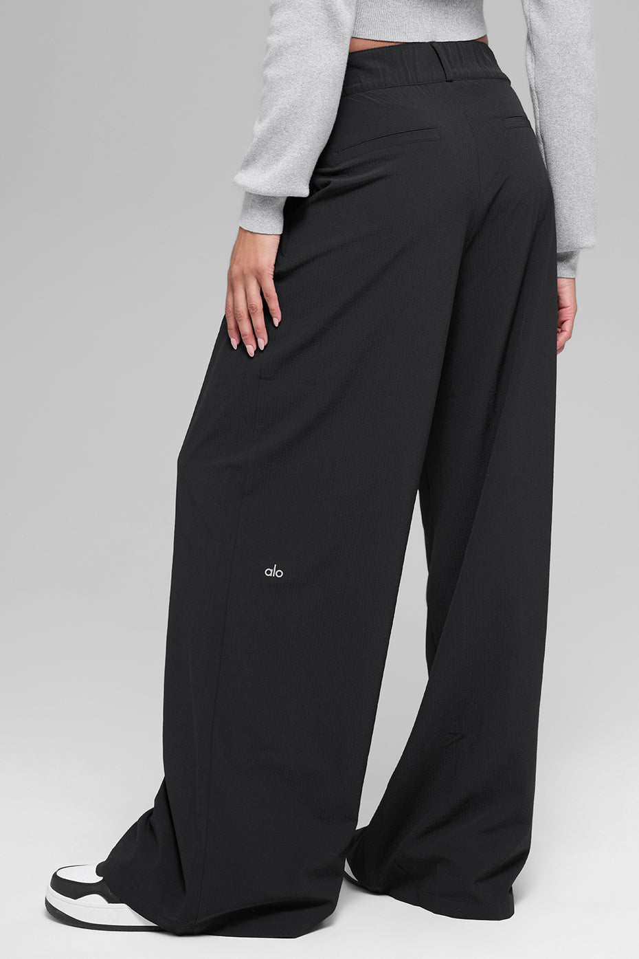 High-Waist Dreamscape Trouser (Long) - Black - Image 4