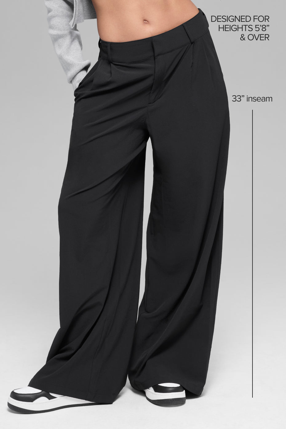 High-Waist Dreamscape Trouser (Long) - Black - Image 2