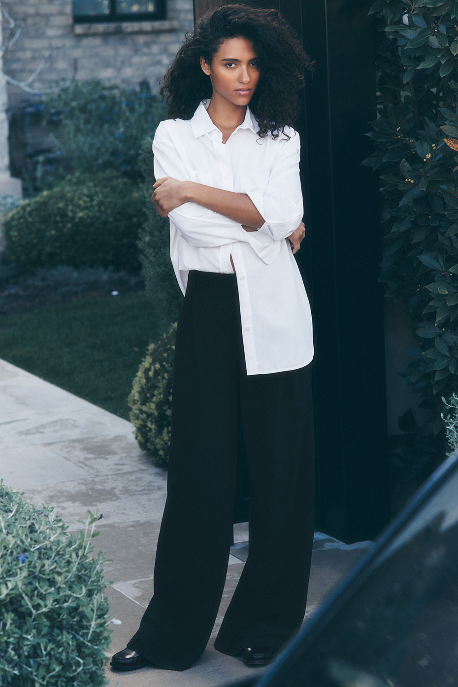 High-Waist Dreamscape Trouser (Long) - Black