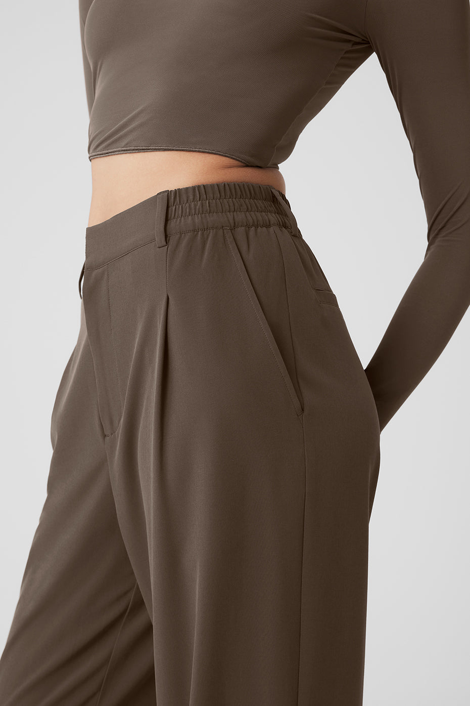 High-Waist Pursuit Trouser - Olive Tree - Image 4