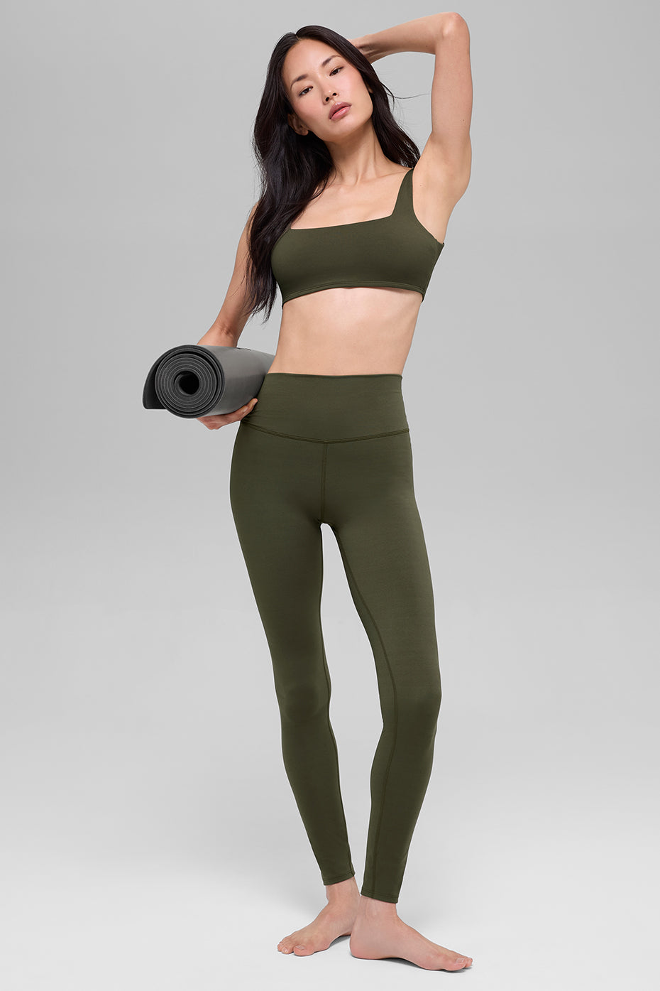 ALO Softsculpt High-Waist Legging - Green Olive - Image 4