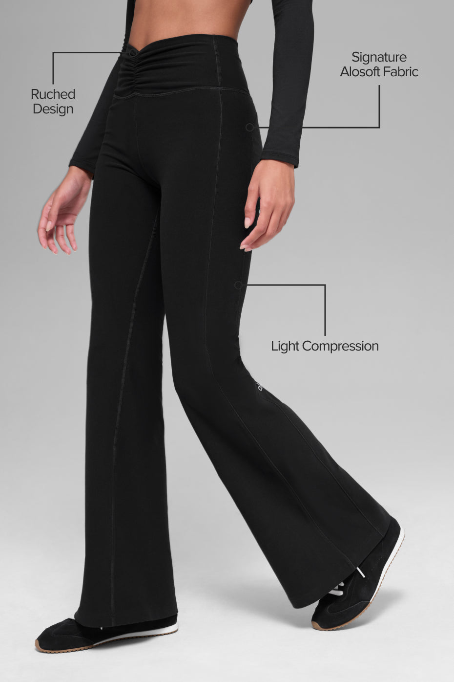 Alosoft Intuition High-Waist Bootcut - Black - Image 2
