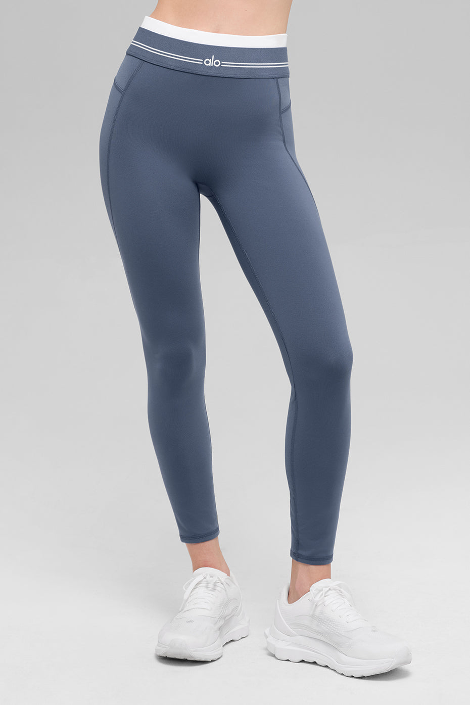 Airbrush High-Waist 7/8 Better Together Legging - Bluestone/White - Image 2