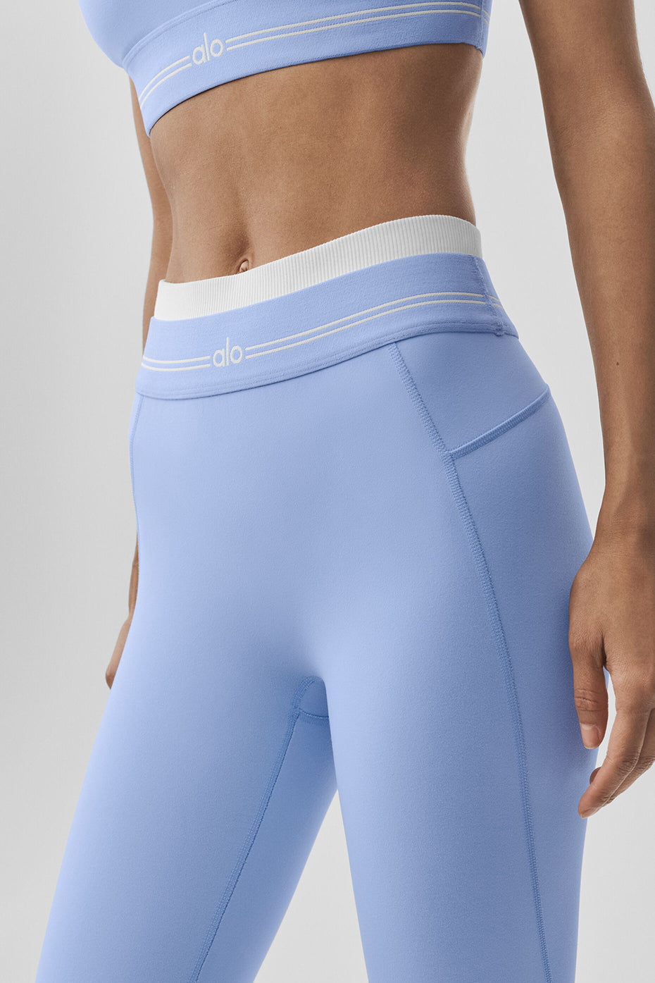Airbrush High-Waist 7/8 Better Together Legging - Light Provence Blue/White - Image 3