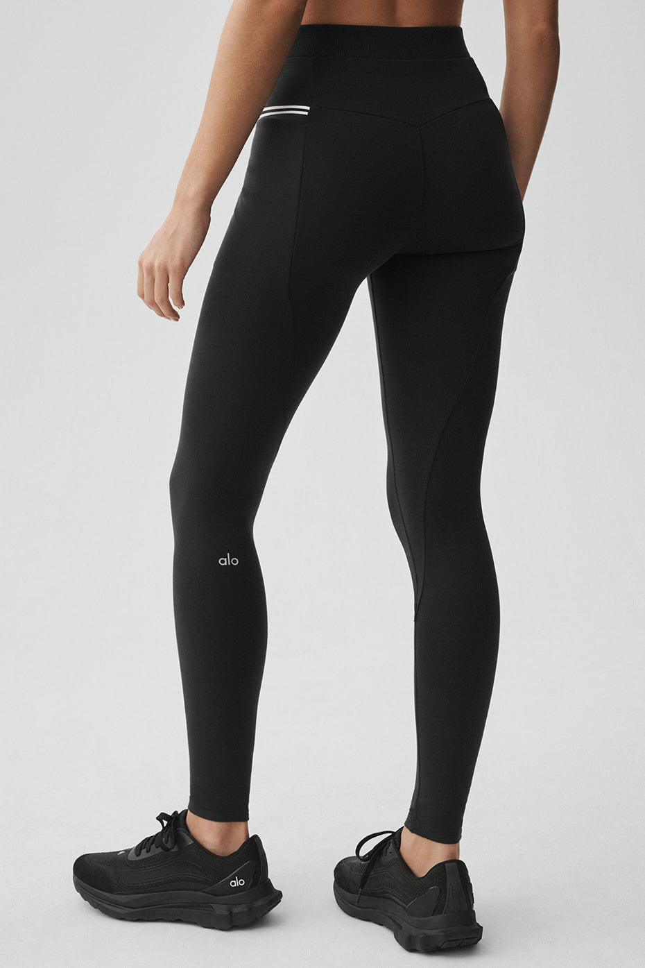 Airbrush High-Waist Fast Track Legging - Black/White - Image 4