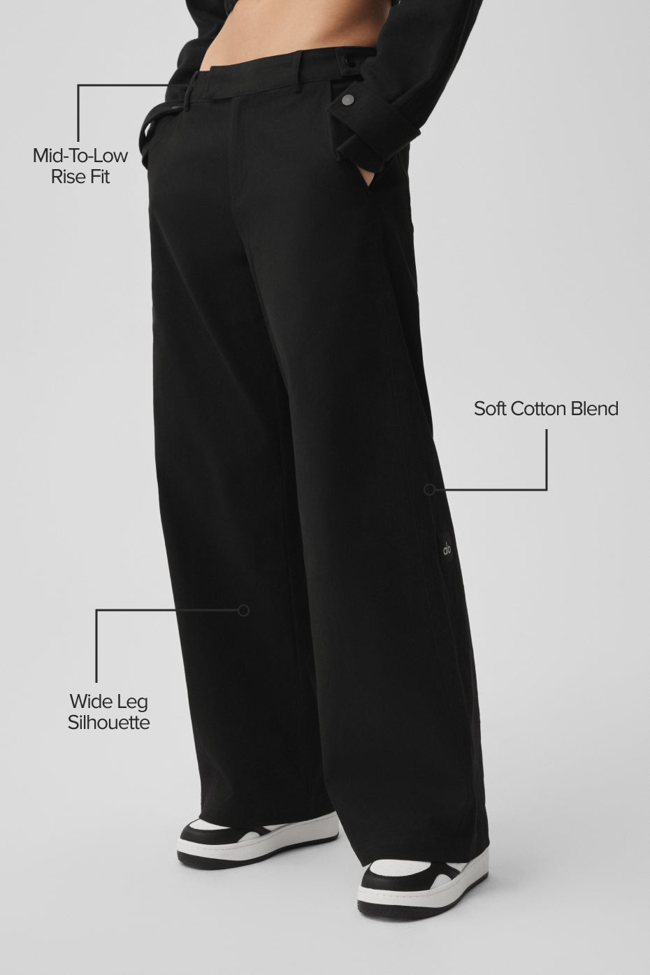 High Road Straight Leg Pant - Black - Image 2